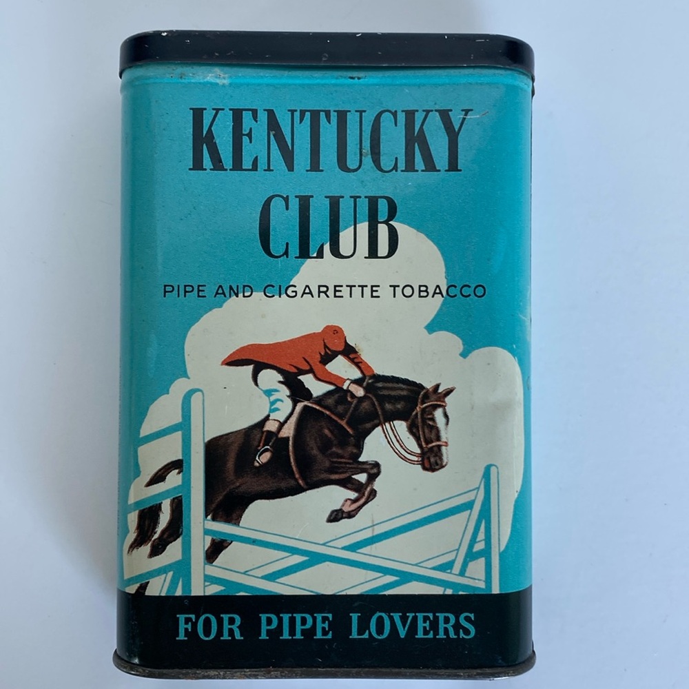 Unique Vintage Kentucky Club Tobacco Tin Candle Topanga Candles